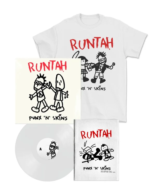 Runtah - "Punx N Skins Vinyl 12" White + Tshirt White